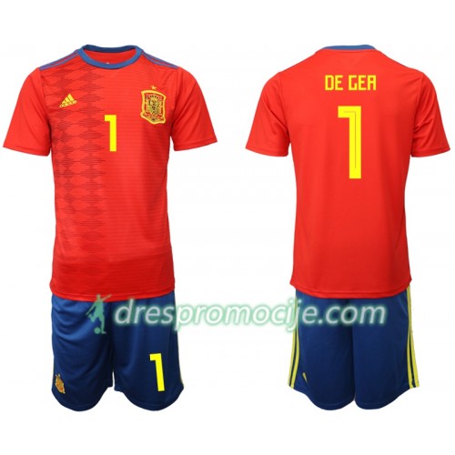 Španjolska Dres DE GEA 1 Dječji Domaći 2019 Kratkih Rukava Španjolska Dres DE GEA 1 Dječji Domaći 2019 Kratkih Rukava